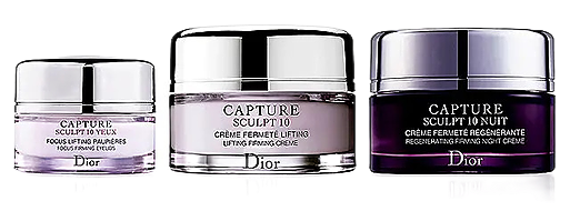 Dior capture sculpt 10 cofanetto 3 creme nuit/fermèt/yeux